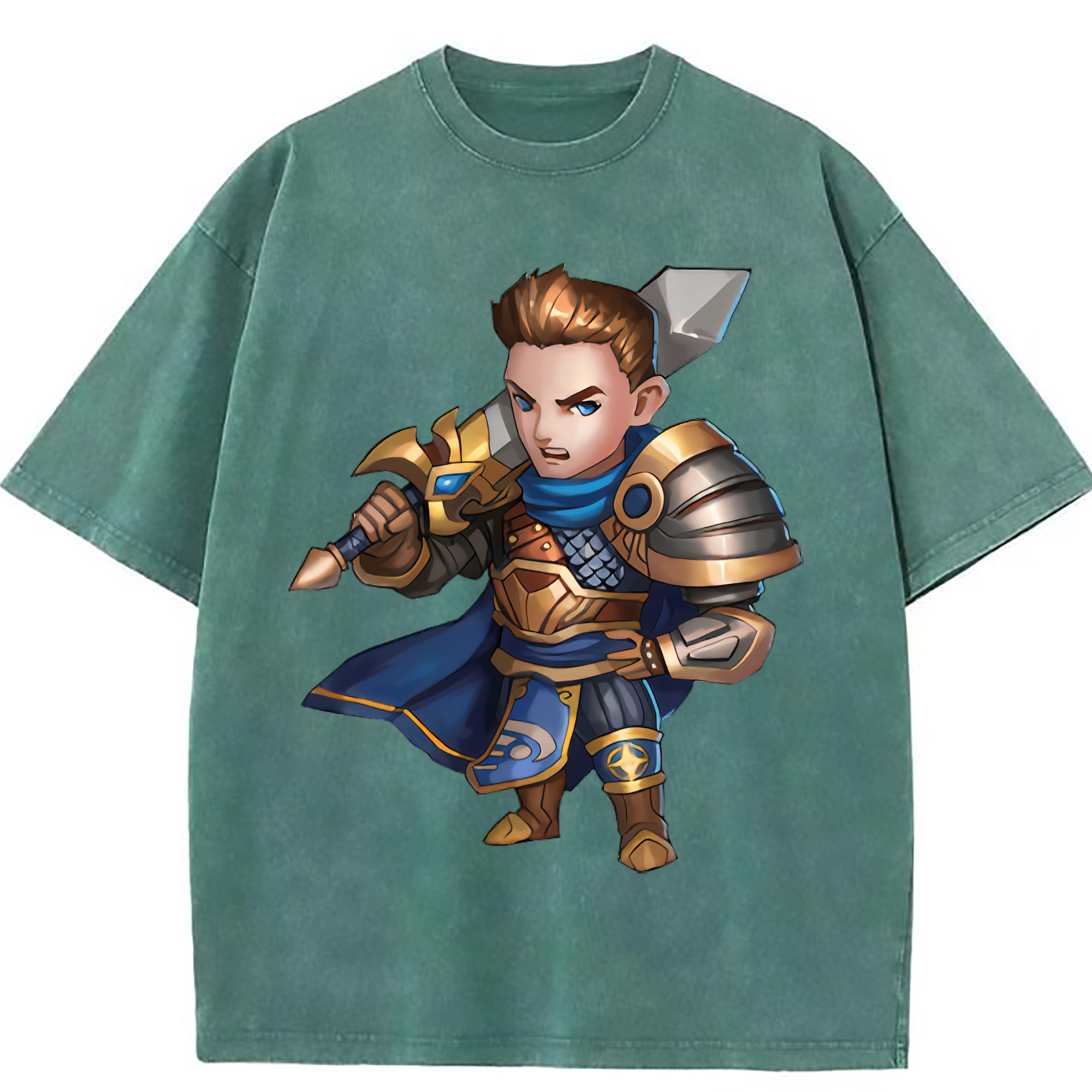（画像用） リーグ・オブ・レジェンド League of Legends LOL 綿100% ヴィンテージ風 半袖Tシャツ（フロントプリント）